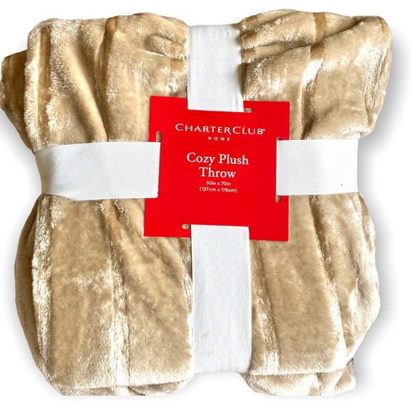 Charter Club Bedding Nwt Charter Club Throw Blanket In A Light 